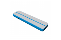 Air Track Training Set Gray Surface Light Blue Side Inflatable Mats Kameymall