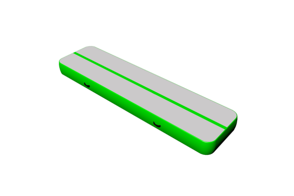 Mini Air Track Gymnastics Gray Surface Green Side For Kids Airtrack Kameymall