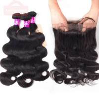 Curly Wig Long Human Hair Wigs Brazilian Body Wave Hair 3 Bundles Kameymall