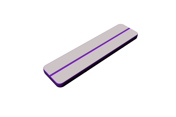 Air Mat Gymnastics Air Track Amazing Quality Gray Surface Purple Side Kameymall